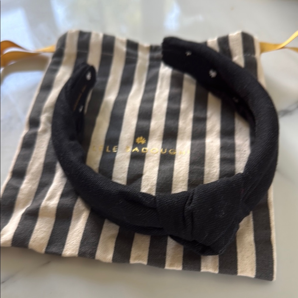 Lele Sadoughi Black Grosgrain Headband